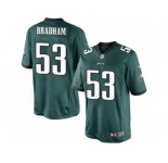 Men's Nike Philadelphia Eagles #53 Nigel Bradham Limited Midnight Green Team Color NFL Jersey