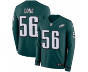 Men's Nike Philadelphia Eagles #56 Chris Long Limited Green Therma Long Sleeve NFL Jersey