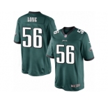 Men's Nike Philadelphia Eagles #56 Chris Long Limited Midnight Green Team Color NFL Jersey