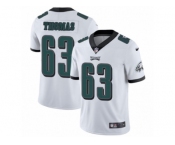 Men's Nike Philadelphia Eagles #63 Dallas Thomas White Vapor Untouchable Limited Player NFL Jersey
