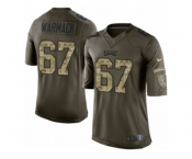Men's Nike Philadelphia Eagles #67 Chance Warmack Limited Green Salute to Service NFL Jersey
