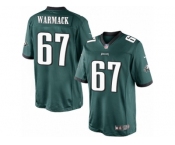 Men's Nike Philadelphia Eagles #67 Chance Warmack Limited Midnight Green Team Color NFL Jersey