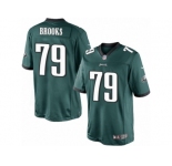 Men's Nike Philadelphia Eagles #79 Brandon Brooks Limited Midnight Green Team Color NFL Jersey