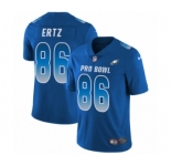 Men's Nike Philadelphia Eagles #86 Zach Ertz Limited Royal Blue NFC 2019 Pro Bowl NFL Jersey