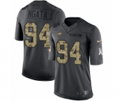 Men's Nike Philadelphia Eagles #94 Haloti Ngata Limited Black 2016 Salute to Service NFL Jersey