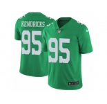 Men's Nike Philadelphia Eagles #95 Mychal Kendricks Limited Green Rush NFL Jersey