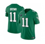 Men's Philadelphia Eagles #11 A. J. Brown Green 2023 F.U.S.E. With 1-Star C Patch Vapor Untouchable Limited Football Stitched Jersey