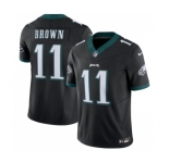 Men's Philadelphia Eagles #11 A.J. Brown Black 2023 F.U.S.E. Vapor Untouchable Limited Stitched Football Jersey