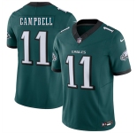Men's Philadelphia Eagles #11 Jihaad Campbell Green 2026 F.U.S.E. Vapor Untouchable Limited Football Stitched Jersey