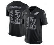 Men's Philadelphia Eagles #12 Randall Cunningham Black F.U.S.E. 2026 Salute to Service Limited Football Stitched Jersey