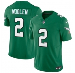 Men's Philadelphia Eagles #2 Tariq Woolen Kelly Green 2026 F.U.S.E. Vapor Untouchable Limited Throwback Stitched Football Jersey