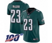 Men's Philadelphia Eagles #23 Rodney McLeod Midnight Green Team Color Vapor Untouchable Limited Player 100th Season Football Jersey