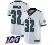 Men's Philadelphia Eagles #32 Rasul Douglas White Vapor Untouchable Limited Player 100th Season Football Jersey