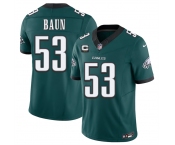 Men's Philadelphia Eagles #53 Zack Baun Green 2026 F.U.S.E. 2-Star C Patch Vapor Untouchable Limited Football Stitched Jersey