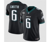 Men's Philadelphia Eagles #6 DeVonta Smith Black 2026 F.U.S.E. 2-Star C Patch Vapor Untouchable Limited Football Stitched Jersey