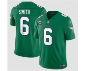 Men's Philadelphia Eagles #6 DeVonta Smith Kelly Green 2026 F.U.S.E. 2-Star C Patch Throwback Vapor Untouchable Limited Football Stitched Jersey