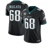 Men's Philadelphia Eagles #68 Jordan Mailata Black 2026 F.U.S.E. 3-Star C Patch Vapor Untouchable Throwback Limited Football Stitched Jersey
