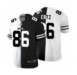 Men's Philadelphia Eagles #86 Zach Ertz Black V White Peace Split Vapor Untouchable Limited Football Jersey