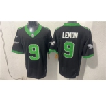 Men's Philadelphia Eagles #9 Makai Lemon Black 2026 Draft F.U.S.E Vapor Untouchable Limited Football Stitched Jersey