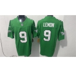 Men's Philadelphia Eagles #9 Makai Lemon Green 2026 F.U.S.E. Draft Vapor Untouchable Limited Football Stitched Jersey