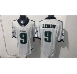 Men's Philadelphia Eagles #9 Makai Lemon White 2026 F.U.S.E. Draft Vapor Untouchable Limited Football Stitched Jersey