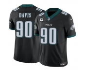 Men's Philadelphia Eagles #90 Jordan Davis Black 2026 F.U.S.E. 1-Star C PatchVapor Untouchable Limited Football Stitched Jersey