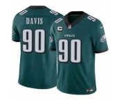 Men's Philadelphia Eagles #90 Jordan Davis Green 2026 F.U.S.E. 1-Star C Patch Vapor Untouchable Limited Football Stitched Jersey