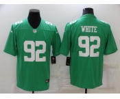 Men's Philadelphia Eagles #92 Reggie White  Midnight Green Draft First Round Pick Limited Jersey