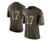 Nike Philadelphia Eagles #17 Alshon Jeffery Green Men Stitched NFL Limited 2015 Salute To Service Jersey