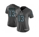 Women Nike Philadelphia Eagles #13 Nelson Agholor Gray Static NFL Vapor Untouchable Limited Jersey