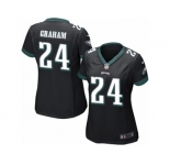Women Nike Philadelphia Eagles #24 Corey Graham Game Black Alternate NFL Jersey