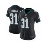 Women Nike Philadelphia Eagles #31 Jalen Mills Black Alternate Vapor Untouchable Limited Player NFL Jersey
