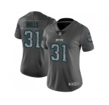 Women Nike Philadelphia Eagles #31 Jalen Mills Gray Static NFL Vapor Untouchable Limited Jersey