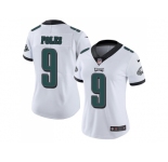 Women Nike Philadelphia Eagles #9 Nick Foles White Stitched NFL Vapor Untouchable Limited Jersey