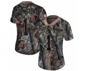 Women's Nike Philadelphia Eagles #1 Cameron Johnston Camo Rush Realtree Limited NFL Jersey