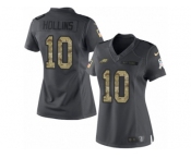 Women's Nike Philadelphia Eagles #10 Mack Hollins Limited Black 2016 Salute to Service NFL Jersey