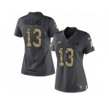 Women's Nike Philadelphia Eagles #13 Mack Hollins Limited Black 2016 Salute to Service NFL Jersey
