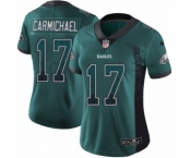 Women's Nike Philadelphia Eagles #17 Harold Carmichael Limited Green Rush Drift Fashion NFL Jersey