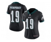 Women's Nike Philadelphia Eagles #19 Donnel Pumphrey Limited Black Rush NFL Jersey