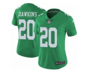 Women's Nike Philadelphia Eagles #20 Brian Dawkins Limited Green Rush NFL Jersey