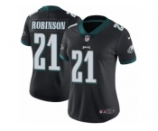Women's Nike Philadelphia Eagles #21 Patrick Robinson Black Alternate Vapor Untouchable Limited Player NFL Jersey