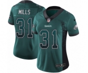 Women's Nike Philadelphia Eagles #31 Jalen Mills Limited Green Rush Drift Fashion NFL Jersey