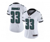 Women's Nike Philadelphia Eagles #33 Ron Brooks Vapor Untouchable Limited White NFL Jersey