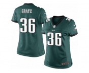 Women's Nike Philadelphia Eagles #36 Dwayne Gratz Limited Midnight Green Team Color NFL Jersey