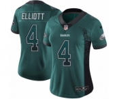 Women's Nike Philadelphia Eagles #4 Jake Elliott Limited Green Rush Drift Fashion NFL Jersey