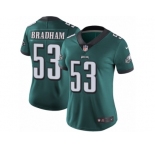 Women's Nike Philadelphia Eagles #53 Nigel Bradham Vapor Untouchable Limited Midnight Green Team Color NFL Jersey