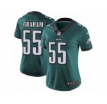 Women's Nike Philadelphia Eagles #55 Brandon Graham Vapor Untouchable Limited Midnight Green Team Color NFL Jersey