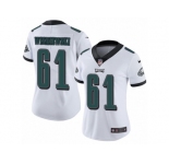Women's Nike Philadelphia Eagles #61 Stefen Wisniewski Vapor Untouchable Limited White NFL Jersey