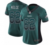 Women's Nike Philadelphia Eagles #62 Jason Kelce Limited Green Rush Drift Fashion NFL Jersey