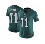 Women's Nike Philadelphia Eagles #71 Jason Peters Vapor Untouchable Limited Midnight Green Team Color NFL Jersey
